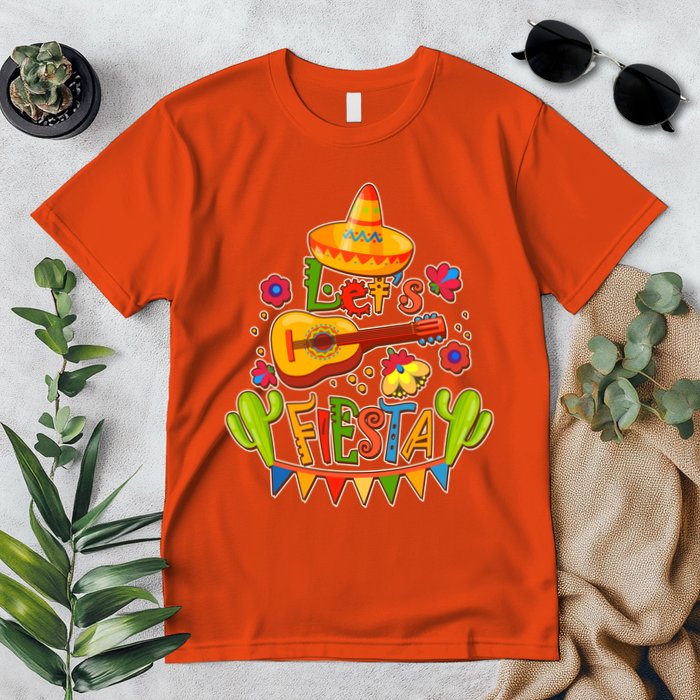 Funny Festive Cinco De Mayo Let's Fiesta Premium T-Shirt