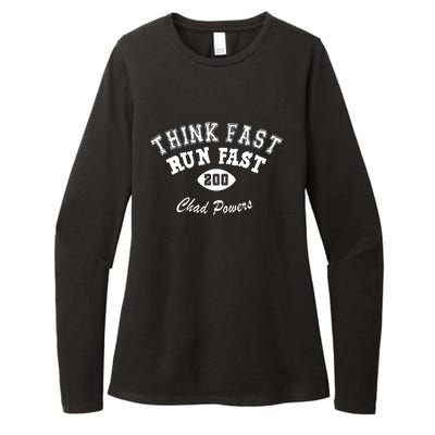 Football Funny C.h.a.d Powers Think Fast Run Fast Womens CVC Long Sleeve Shirt