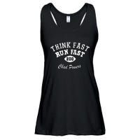 Football Funny C.h.a.d Powers Think Fast Run Fast Ladies Essential Flowy Tank