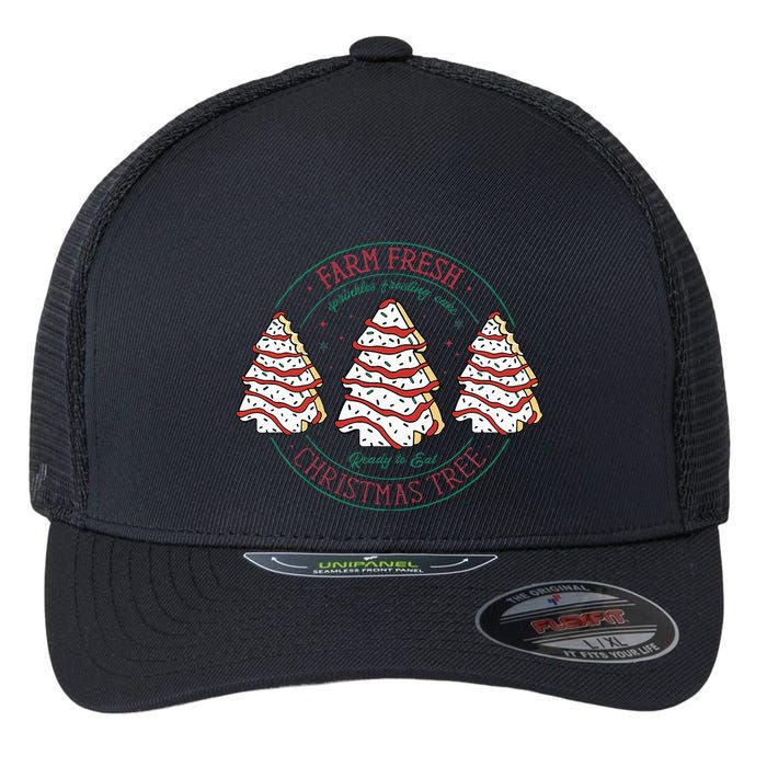 Farm Fresh Christmas Tree Frosting Frosted Cake Debbie Flexfit Unipanel Trucker Cap