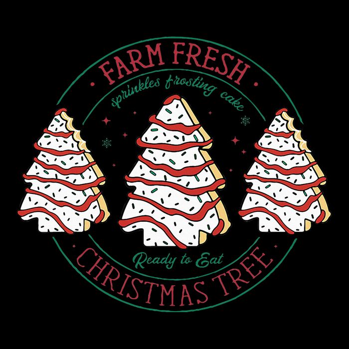 Farm Fresh Christmas Tree Frosting Frosted Cake Debbie 16 in Basic Backpack