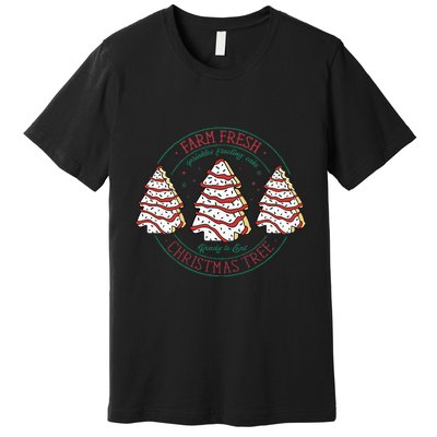 Farm Fresh Christmas Tree Frosting Frosted Cake Debbie Premium T-Shirt