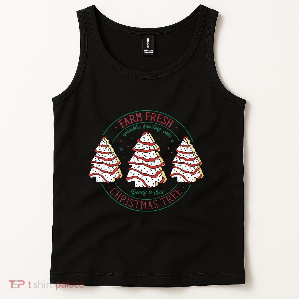 Farm Fresh Christmas Tree Frosting Frosted Cake Debbie Tank Top