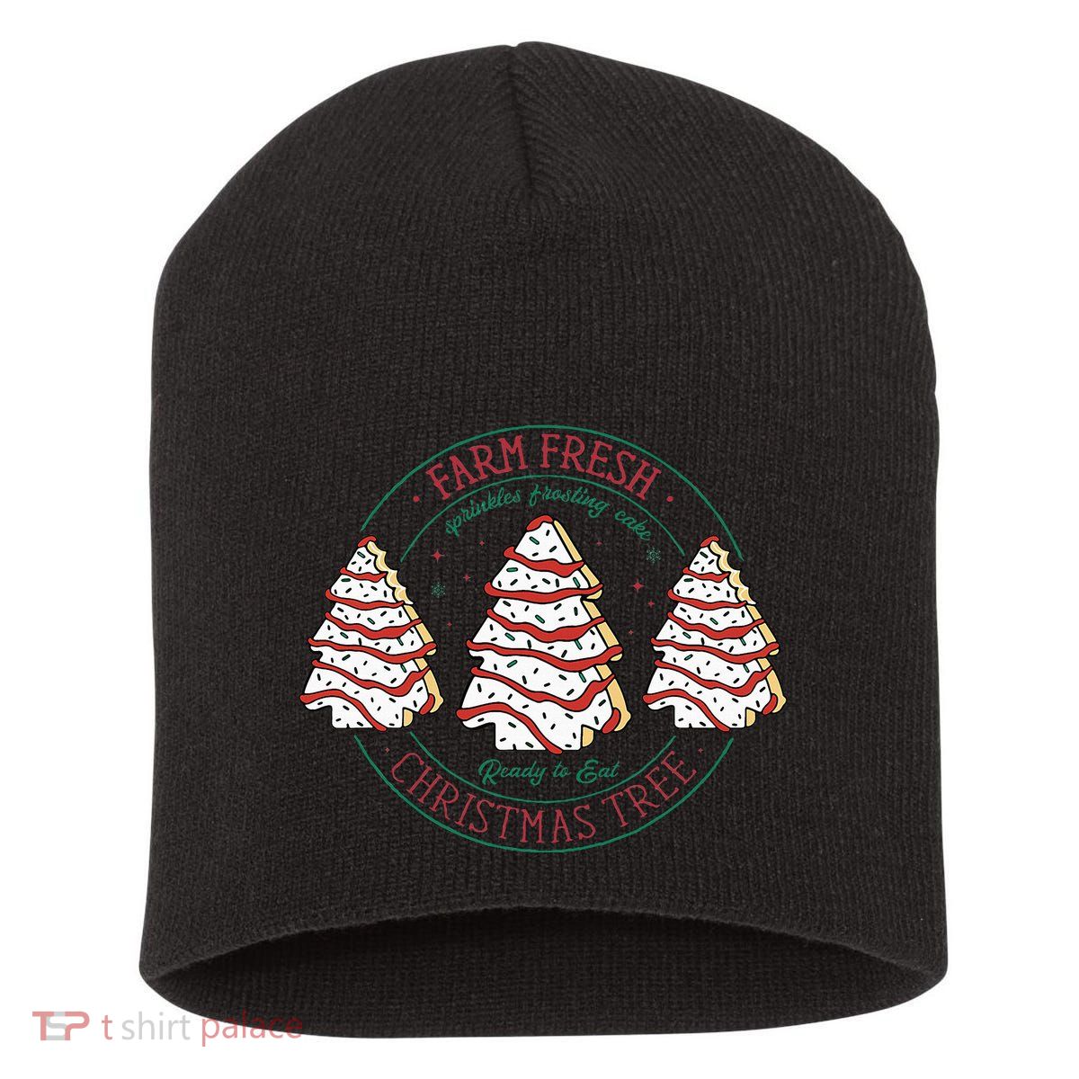 Farm Fresh Christmas Tree Frosting Frosted Cake Debbie Short Acrylic Beanie