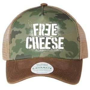 Funny Free Cheese Legacy Tie Dye Trucker Hat