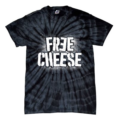 Funny Free Cheese Tie-Dye T-Shirt