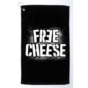 Funny Free Cheese Platinum Collection Golf Towel