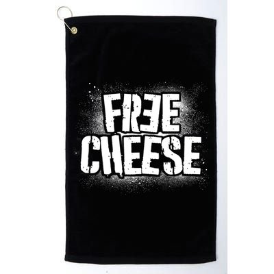 Funny Free Cheese Golf Towel