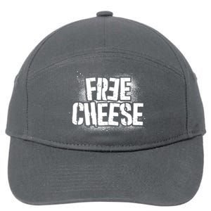 Funny Free Cheese 7-Panel Snapback Hat