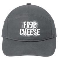 Funny Free Cheese 7-Panel Snapback Hat