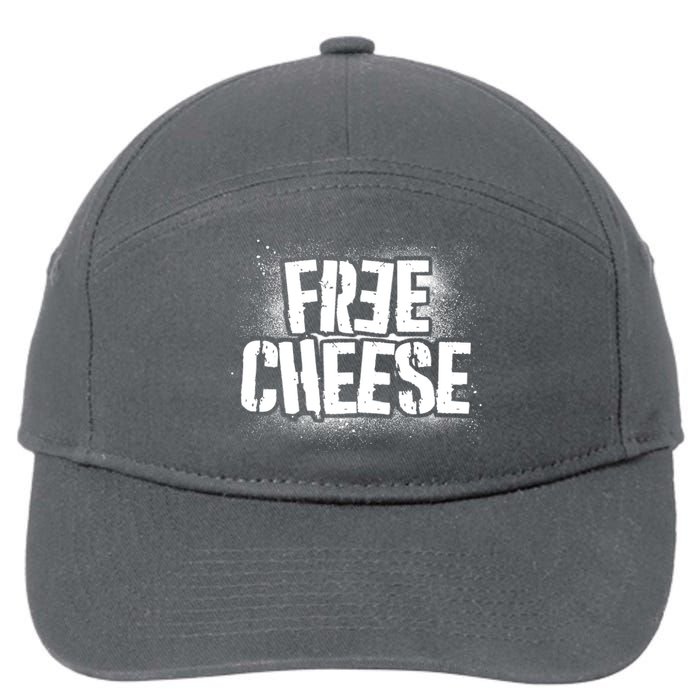 Funny Free Cheese 7-Panel Snapback Hat