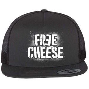 Funny Free Cheese Flat Bill Trucker Hat