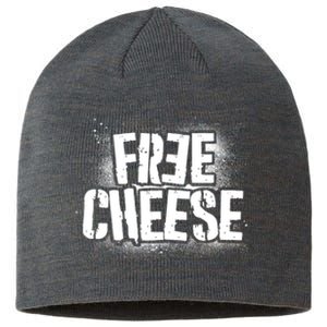 Funny Free Cheese Sustainable Beanie