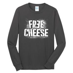 Funny Free Cheese Tall Long Sleeve T-Shirt