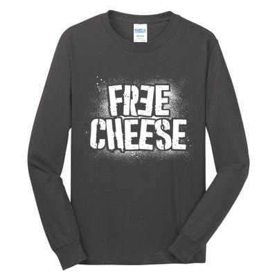 Funny Free Cheese Tall Long Sleeve T-Shirt