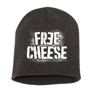 Funny Free Cheese Short Acrylic Beanie