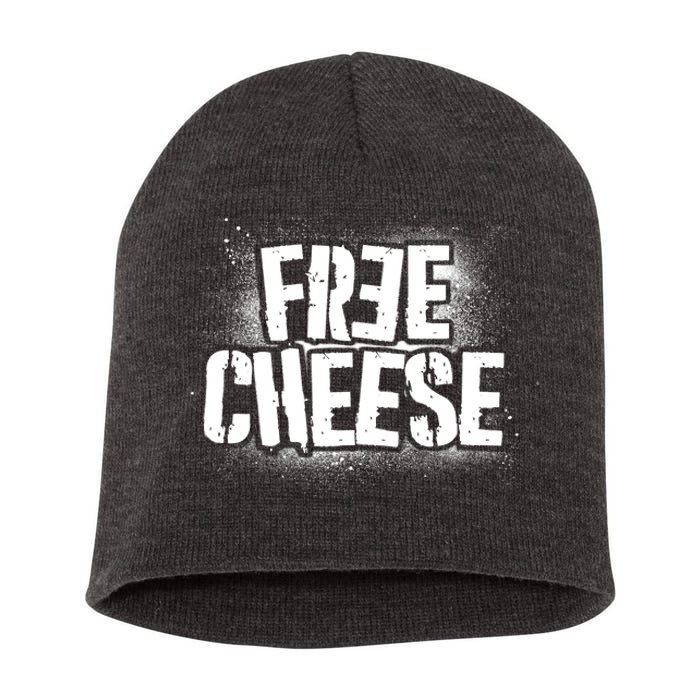 Funny Free Cheese Short Acrylic Beanie