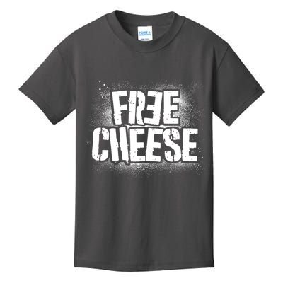Funny Free Cheese Kids T-Shirt