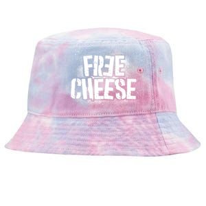 Funny Free Cheese Tie-Dyed Bucket Hat