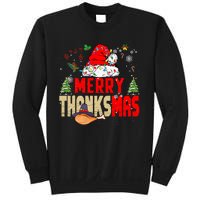 Funny Family Christmas Merry Thanksmas Cute Xmas Holiday Sweatshirt