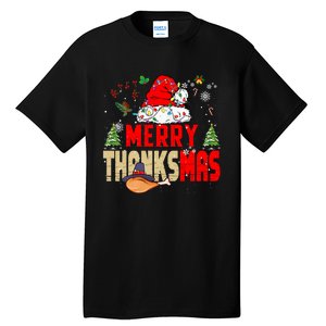 Funny Family Christmas Merry Thanksmas Cute Xmas Holiday Tall T-Shirt