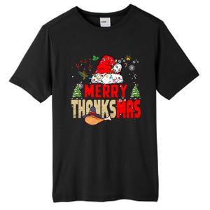 Funny Family Christmas Merry Thanksmas Cute Xmas Holiday Tall Fusion ChromaSoft Performance T-Shirt