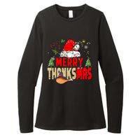 Funny Family Christmas Merry Thanksmas Cute Xmas Holiday Womens CVC Long Sleeve Shirt