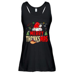 Funny Family Christmas Merry Thanksmas Cute Xmas Holiday Ladies Essential Flowy Tank