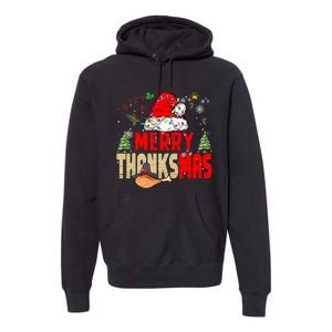 Funny Family Christmas Merry Thanksmas Cute Xmas Holiday Premium Hoodie