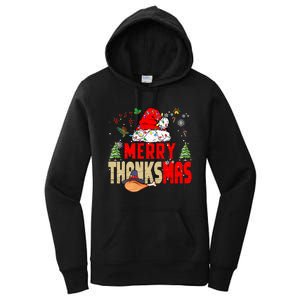 Funny Family Christmas Merry Thanksmas Cute Xmas Holiday Women's Pullover Hoodie