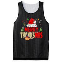 Funny Family Christmas Merry Thanksmas Cute Xmas Holiday Mesh Reversible Basketball Jersey Tank