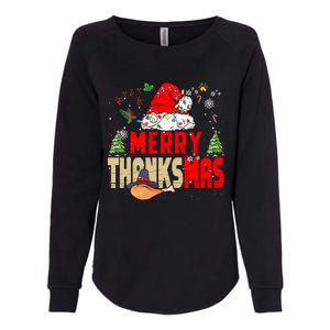 Funny Family Christmas Merry Thanksmas Cute Xmas Holiday Womens California Wash Sweatshirt