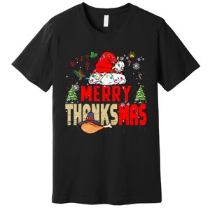 Funny Family Christmas Merry Thanksmas Cute Xmas Holiday Premium T-Shirt