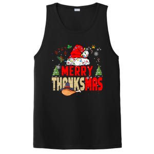 Funny Family Christmas Merry Thanksmas Cute Xmas Holiday PosiCharge Competitor Tank