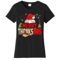 Funny Family Christmas Merry Thanksmas Cute Xmas Holiday Women's T-Shirt