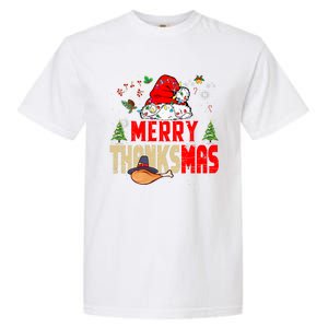 Funny Family Christmas Merry Thanksmas Cute Xmas Holiday Garment-Dyed Heavyweight T-Shirt