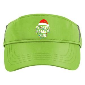 Forced Family Christmas Pajamas Adult Drive Performance Visor