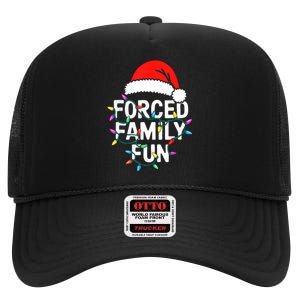 Forced Family Christmas Pajamas High Crown Mesh Back Trucker Hat