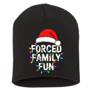 Forced Family Christmas Pajamas Short Acrylic Beanie