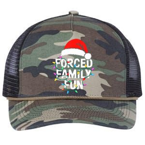 Forced Family Christmas Pajamas Retro Rope Trucker Hat Cap