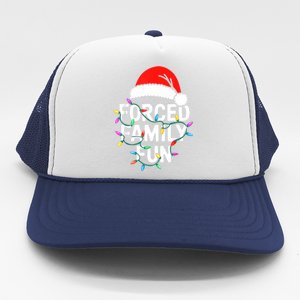 Forced Family Christmas Pajamas Trucker Hat