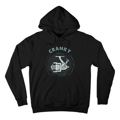 Funny Fishing Cranky Fishing Reel Hoodie