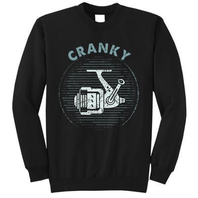 Funny Fishing Cranky Fishing Reel Sweatshirt