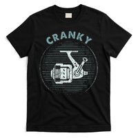 Funny Fishing Cranky Fishing Reel T-Shirt