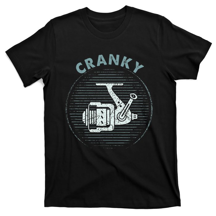 Funny Fishing Cranky Fishing Reel T-Shirt