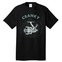 Funny Fishing Cranky Fishing Reel Tall T-Shirt