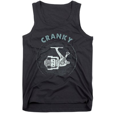 Funny Fishing Cranky Fishing Reel Tank Top