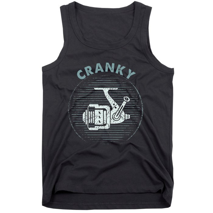 Funny Fishing Cranky Fishing Reel Tank Top