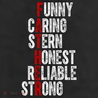 Fathers Funny Caring Stern Honest Reliable Strong 7 Panel Mesh Trucker Snapback Hat