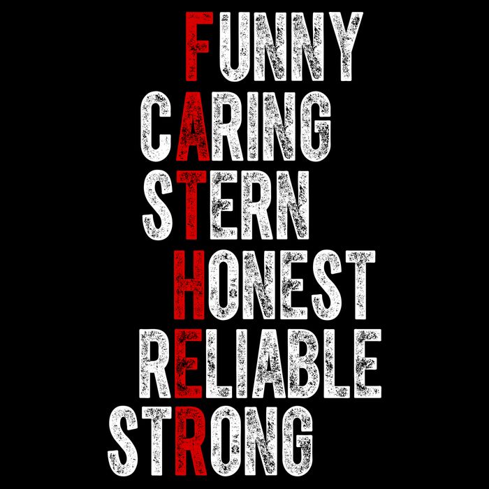 Fathers Funny Caring Stern Honest Reliable Strong Sustainable Bucket Hat